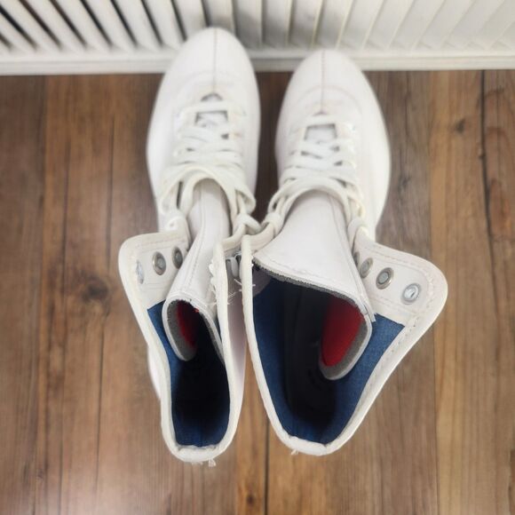 VTG American Rocket Figure Skates Style 520 Womens Sz 10 White Vinyl Athletic - Picture 8 of 11